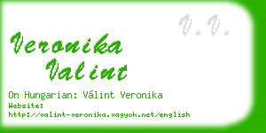 veronika valint business card